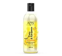 Apis Harmony Shot Yuzu & Cardamom Shower Gel, Natural Cosmetics, Brightening and Hydrating Body Wash with Hyaluronic Acid, 500ml