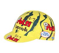 APIS Team Polti Vaporella Fausto Coppi Retro Cycling Cap. Cycling Team Bike Podium Cap.