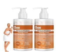Apisderm Bee Firming Cream, Collagen in 28 Days, Moisturising Firming & Wrinkle-Reducing Cream, For Face, Body, Legs, Restore Skin Elasticity For All Skin Types (2Pcs)