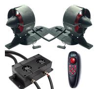 ApisQueen 2024 New 12V Underwater Thruster U92 Set With Cooling Fan,RC and ESC,18Kg(40LBS) Thrust Brushless Motor,for Kayaks,Inflatable Boats,Paddle Boards