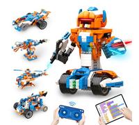 Apitor Robot X Robot Building Kit, 12-in-1 Programmable APP RC Robot/Car Robotics Coding Set, STEM Projects Educational Birthday Gifts for Boys Girls Kids Aged 8-12 (600 Pieces)