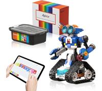 Apitor Robot J with Storage Box, Robot Building kits for Kids 7+, STEM Toys for Boys, Easy Organization, Coding Gifts for 7-12 Years Old