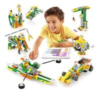 Apitor Robot Q Robot Building Kit, 20-in-1 Programmable APP RC Robot/Car Robotics Coding Kit, STEM Projects Educational Birthday Gifts for Boys Girls Kids Aged 6-12 (233 Pieces)