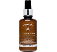 Apivita 3 in 1 milky cleanser for face and eyes, suitable for all skin types, cleanses impuriyies/make up & tones with German Chamomile & Honey