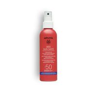 Apivita Bee Sun Safe Hydra Fresh Face & Body Spray SPF 50 200ml - A Spray Sunscreen Lotion with Propolis, Marine Algae & Hyaluronic Acid - UV protection - Water, Sand, Sweat Resistant Sunscreen
