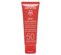 Apivita Bee Sun Safe Hydra Fresh Face Gel Cream SPF 50 50ml - A Non Greasy Moisturizing Sun Cream with Propolis, Marine Algae & Hyaluronic Acid - UV Protection, IR & Blue Light Protection