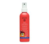 Apivita Bee Sun Safe Hydra Sun Kids Lotion-Easy Application SPF50 200ml - Spray Sunscreen Lotion with Propolis, Calendula & Marine Algae- UVA & UVB Protection - Sweat, Sand and Water Resistant