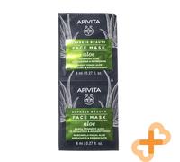 APIVITA Express Beauty Face Skin Mask Aloe 8ml x 2 Pcs Moisturizing & Refreshing