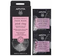 Apivita Express Beauty Pink Clay cleansing mask for the face 2x8 ml