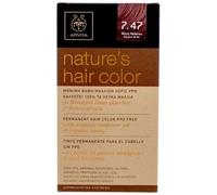 Apivita Permanent Hair Dye without PPD 7.47 Copper Ash Beige