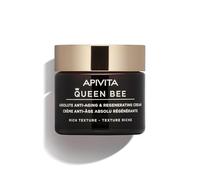 Apivita Queen Bee - Absolute Anti-Aging & Regenerating Rich Cream 50ml - Face Moisturizer with Controlled-Release Royal Jelly, Propolis, Honey - Wrinkles, Firmness, Lifted Facial Contour, Dark Spots