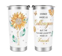 Apjielop Colleague Gifts, Leaving Gifts for Colleagues Women Bestie, Birthday Christmas Thanksgiving Day Presents for Coworker Friends, Stainless Steel Tumbler 20Oz