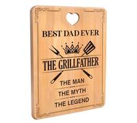 Apjielop Dad Christmas Gifts, Birthday Gifts for Daddy - Engraved Bamboo Cutting Board Gifts for Dad Birthday - Fathers Gifts from Daughter Son