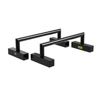 APJJ Low Dip Bars Fitness Parallette Station Dip Stands, H Shaped Steel Push Up Bars for Crossfit, Calisthenics, Bodyweight Exercise for Upper Body, Core, Lower Body, Cardio And Stretching