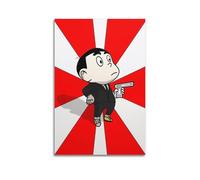 APJJDHFBEU Cartoon Character Holding A Gun Poster Poster Decorative Painting Canvas Wall Posters And Art Picture Print Modern Family Bedroom Decor Posters 20x30inch(50x75cm)