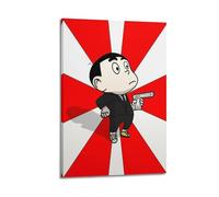 APJJDHFBEU Cartoon Character Holding A Gun Poster Poster Decorative Painting Canvas Wall Posters And Art Picture Print Modern Family Bedroom Decor Posters 20x30inch(50x75cm)