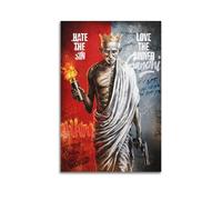 APJJDHFBEU Fight The Hate, Not The Hatter Poster Poster Decorative Painting Canvas Wall Posters And Art Picture Print Modern Family Bedroom Decor Posters 24x36inch(60x90cm)