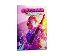 APJJDHFBEU Hotline Miami Video Game Poster Poster Decorative Painting Canvas Wall Posters And Art Picture Print Modern Family Bedroom Decor Posters 24x36inch(60x90cm)