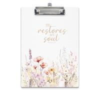 APJYM Christian Clipboards, Boho Floral Religious Wooden Clip Board for for Office Classroom Teacher Student Doctor Nurse, Christian Gifts for Women Teen Girls, Standard A4 Letter Size 9x12.6 Inch