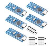 APKLVSR 5PCS Nano V3 Module with Mega328 CH340 Chip 5V 16M Compatible with Arduino (Type C Port)