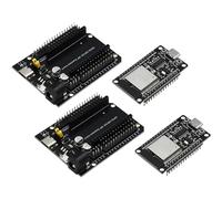 APKLVSR for ESP-32S USB C CH340 Development Board + ESP 30-Pin DEVKIT V1 Power Supply Board Dual-Core WiFi + Bluetooth 2.4GHz for Arduino (2PCS)