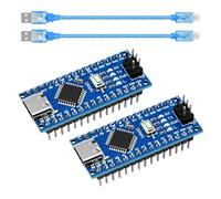 APKLVSR Nano-V3 Development Board with USB Cable, Nano Module 328P Chip CH340 5V 16M, Type-C USB Nano Baord Compatible with Arduino IDE (Pack of 2)