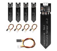 APKLVSR Soil Moisture Sensor, 5x Capacitive, Hygrometer Module, Arduino, Raspberry Pi, 98mm x 23mm, 3-pin