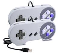 APKLVSR USB Controller Gamepad Joypads,2 Stück Kabelgebundene USB Gamepad-Joystick,Retro Gaming PC Controller Joypad-Gamestick für PC,Ras-pberry Pi, Windows, MAC,Liunx, Android