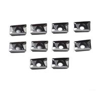 APKT 1003 PDFR-MA H01 Carbide Milling Insert for Aluminum - 10-Piece Set, High-Grip Indexable for CNC Toolholding Insert with Tight Tolerance &