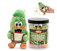 APLANDUS Yodeling Picke Plush Toy - Funny Yodeling Singing Pickle Doll Musical Novelty Gag Gifts for Adults, Hilarious Stress Relief Prank Stuff for Party, Office, Home