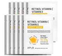 APLB - Retinol Vitamin C Vitamin E Sheet Mask Set 25ml x 10 Sheets