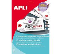 APLI 010149 American Printable on Both Sides 200 g 98 x 57 mm Pack of 100 Labels White
