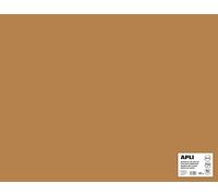 APLI 016504 Pack of 25 Sheets of Card 500 x 650 mm, Hazelnut