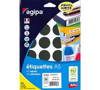 Apli 101823 Case of 240 Multi-Purpose Dots Diameter 30 mm Black