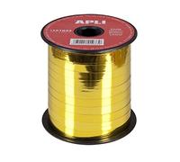 Apli 101933 Metallic Gift Ribbon, Gold, 7 mm x 250 m