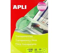Apli 1061 Box of 100 Transparent Films for Inkjet Printers