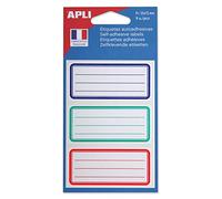 APLI 111981 School Labels 35 x 75 mm Pack of 9