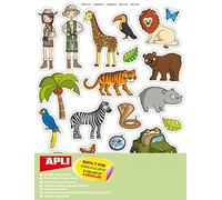 APLI 11445 - Pack of 12 Jungle Stickers