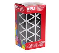 APLI 11497 Roll of Triangular Stickers, Black, 20 mm