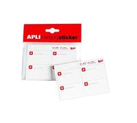 Apli 12558 - Block of 140 White Freezer Labels