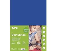 APLI 14243 - Dark Blue Card A4 170 g 50 Sheets