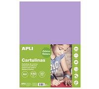 APLI 14244 - Violet Card A4 170 g 50 Sheets