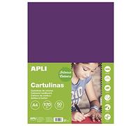APLI 14247 Purple Card A4 170 g 50 Sheets