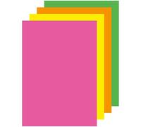 APLI 15280 A4 Neon Paper - 100 Sheets - Yellow, Orange, Red, Green