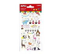 APLI 16440-1 Sheet of Happy Party Stickers