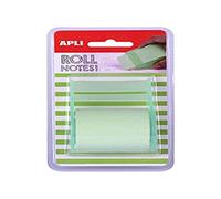 APLI 18191-Roll Sticky Note Dispenser 50mm x 8m Pastel Green