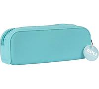 APLI 18415 - Nordik Collection Silicone Multipurpose Pencil Case - Blue - School Pencil Case 185 x 75 x 55 mm