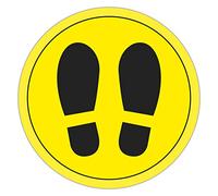 APLI 18597 PVC Floor Marker Circle, Yellow and Black, 30 cm