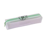 APLI 18700 - Translucent Zipper Bag Nordik Collection Zipper, Green, Measures 210 x 45 x 45 mm
