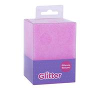 APLI 18757 Fuchsia Glitter Silicone Pen Holder 70 x 70 x 95 mm